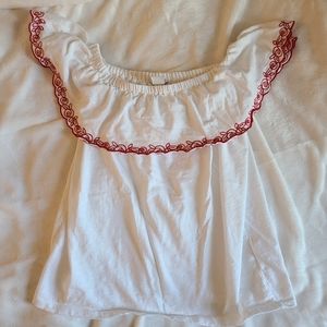 J Crew Off the Shoulder Top